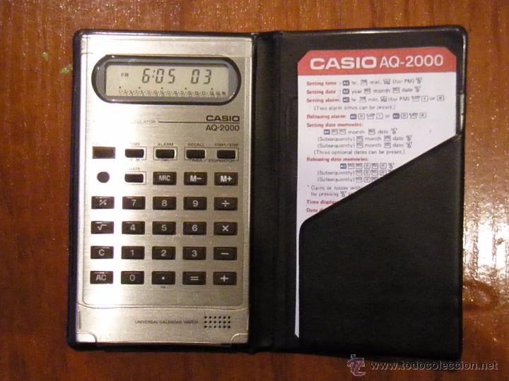 Vintage: CALCULADORA CASIO AQ-2000 AQ2000 AQ 2000 FUNCIONANDO PERFECTA - Foto 2