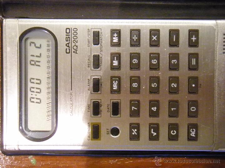 Vintage: CALCULADORA CASIO AQ-2000 AQ2000 AQ 2000 FUNCIONANDO PERFECTA - Foto 4