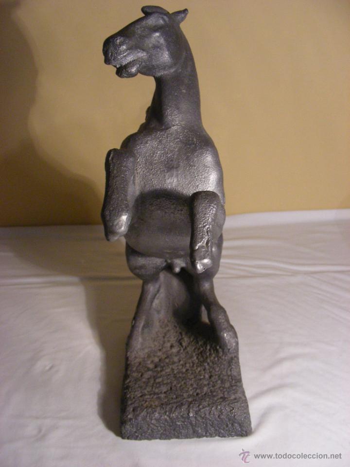 Vintage: Caballo, fundici&oacute;n de aluminio macizo. - Foto 2