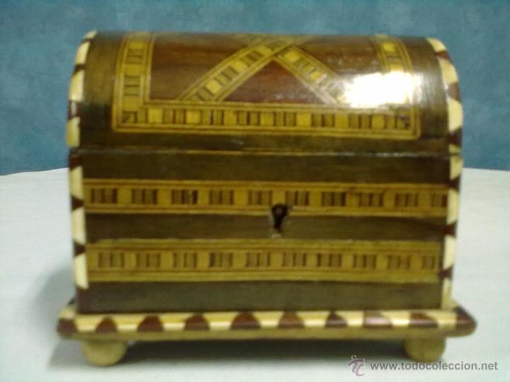 Vintage: COFRE MARQUETERIA BAUL JOYERO - Foto 1