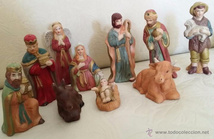 Bel&eacute;n de biscuit pintado a mano