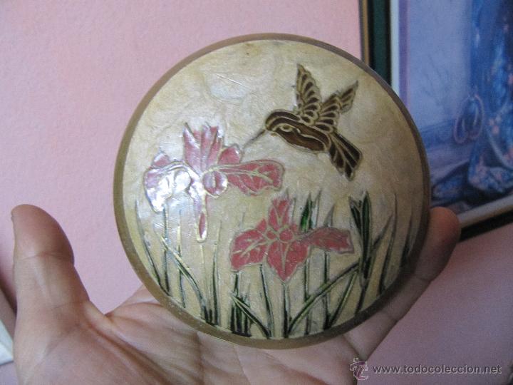 Vintage: JOYERO VINTAGE MADE IN INDIA BRONCE ESMALTADO