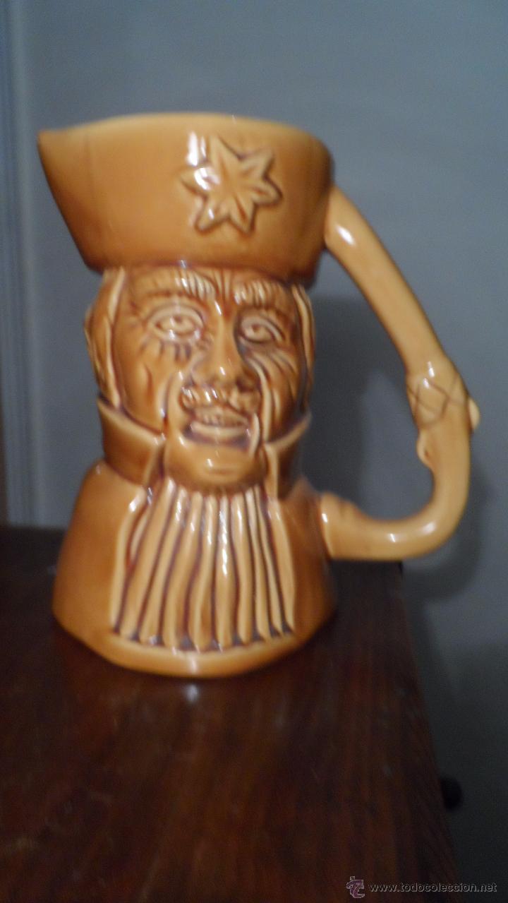 Vintage: jarra bonito picher ceramica gran tama&ntilde;o