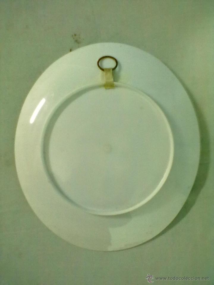 Vintage: ESCENA TABERNA VASCA PLATO PLASTICO OVALADO PINTADO - Foto 3