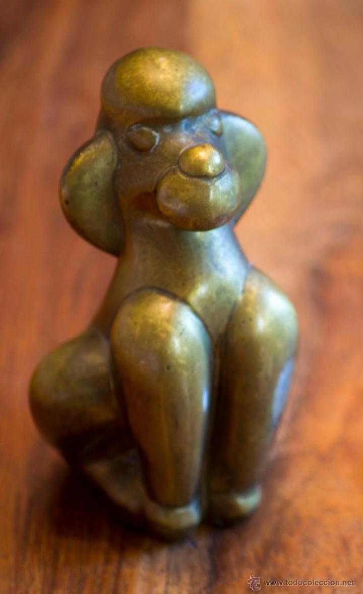 Vintage: FIGURA EN BRONCE MACIZO CACHORRO DE PERRO. FRANCIA
