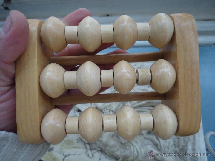 Vintage: MASAJEADOR DE PIES EN MADERA. MASAJE - Foto 2