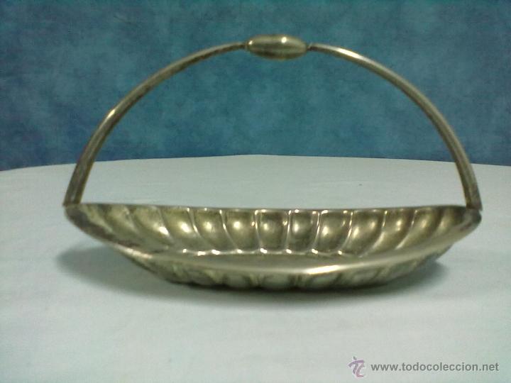 Vintage: CENTRO MESA METAL PLATEADO PARA RESTAURAR. - Foto 1