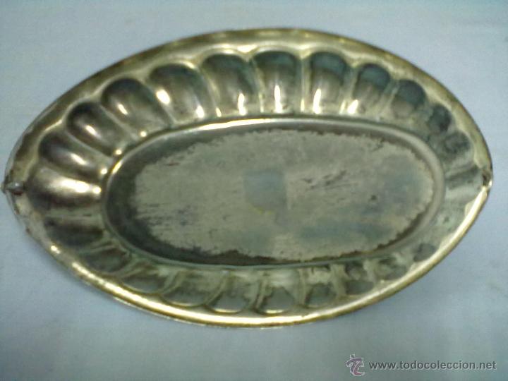 Vintage: CENTRO MESA METAL PLATEADO PARA RESTAURAR. - Foto 4