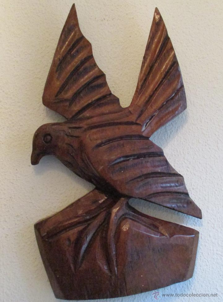 Vintage: 2, DOS PAJAROS TALLADOS EN MADERA - Foto 5