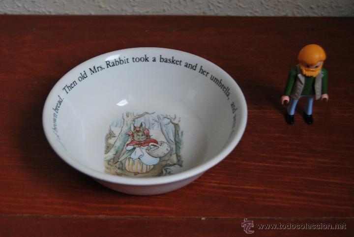 Vintage: CUENCO DE PORCELANA - PETER RABBIT - BEATRIX POTTER - WEDGWOOD - INGLATERRA