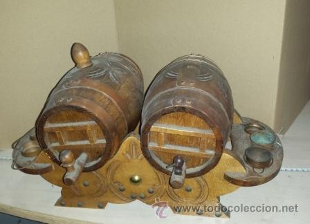 Vintage: BARRICAS DE MADERA CON GRIFO. - Foto 1