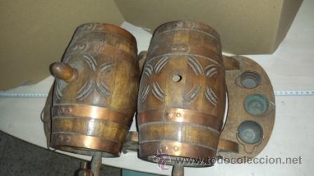 Vintage: BARRICAS DE MADERA CON GRIFO. - Foto 2