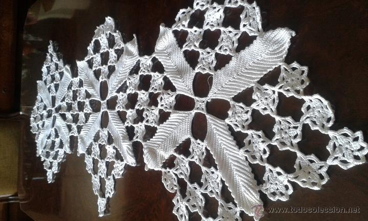 Vintage: ANTIGUO Y BONITO TAPETE DE CROCHET. - Foto 1