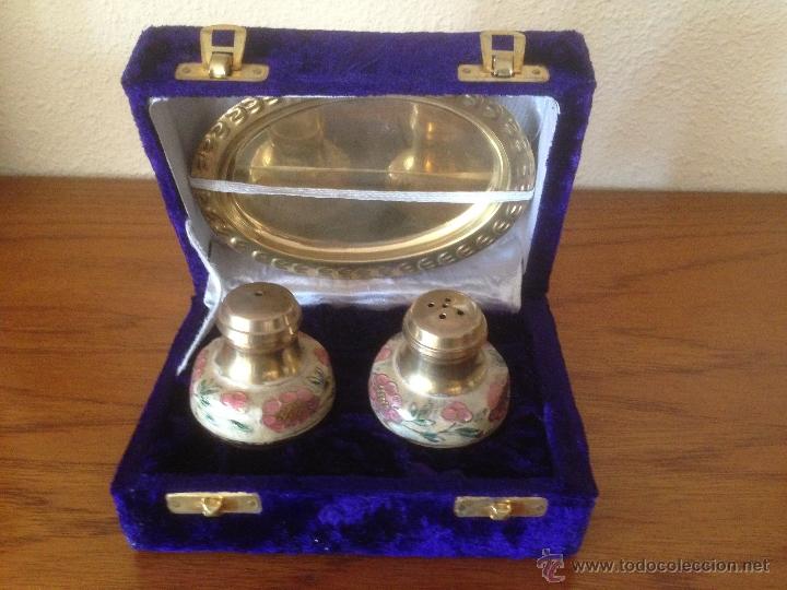Vintage: Juego de sal y pimienta,de India - Foto 1