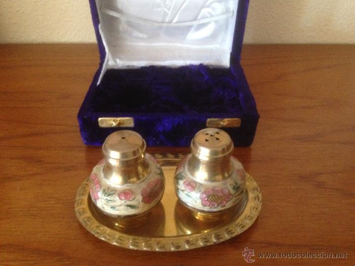 Vintage: Juego de sal y pimienta,de India - Foto 3