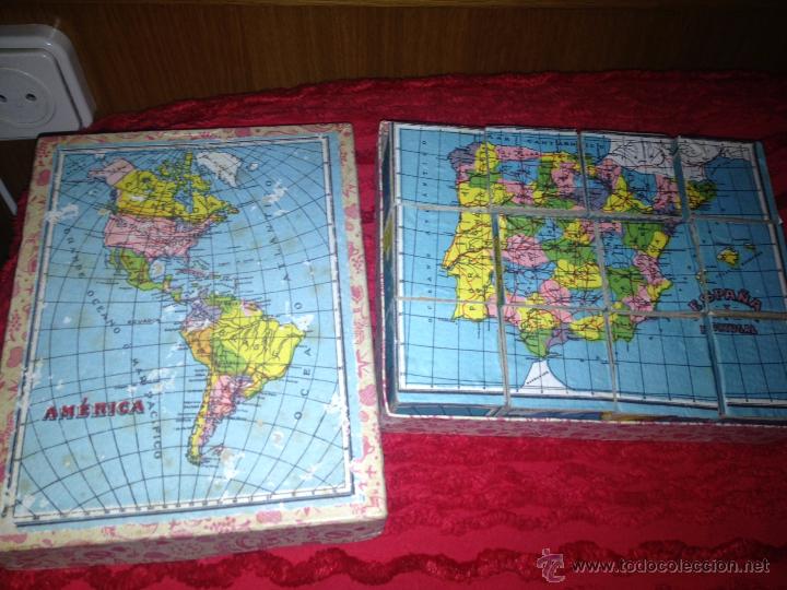 Vintage: PUZZLE MAPA CUBOS - Foto 1