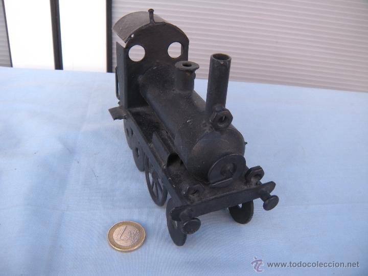 Vintage: M&Aacute;QUINA DE TREN HIERRO - Foto 4