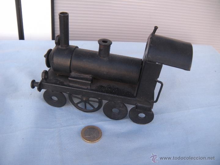 Vintage: M&Aacute;QUINA DE TREN HIERRO - Foto 6