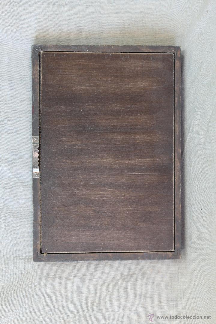 Vintage: cuadro vitrina con rueda de rezo tibetano - Foto 4