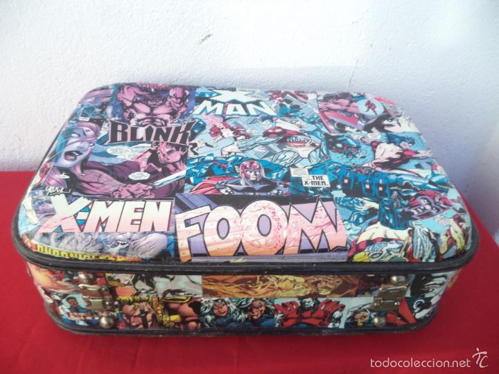 Vintage: maleta con dibujos de heroes - Foto 2