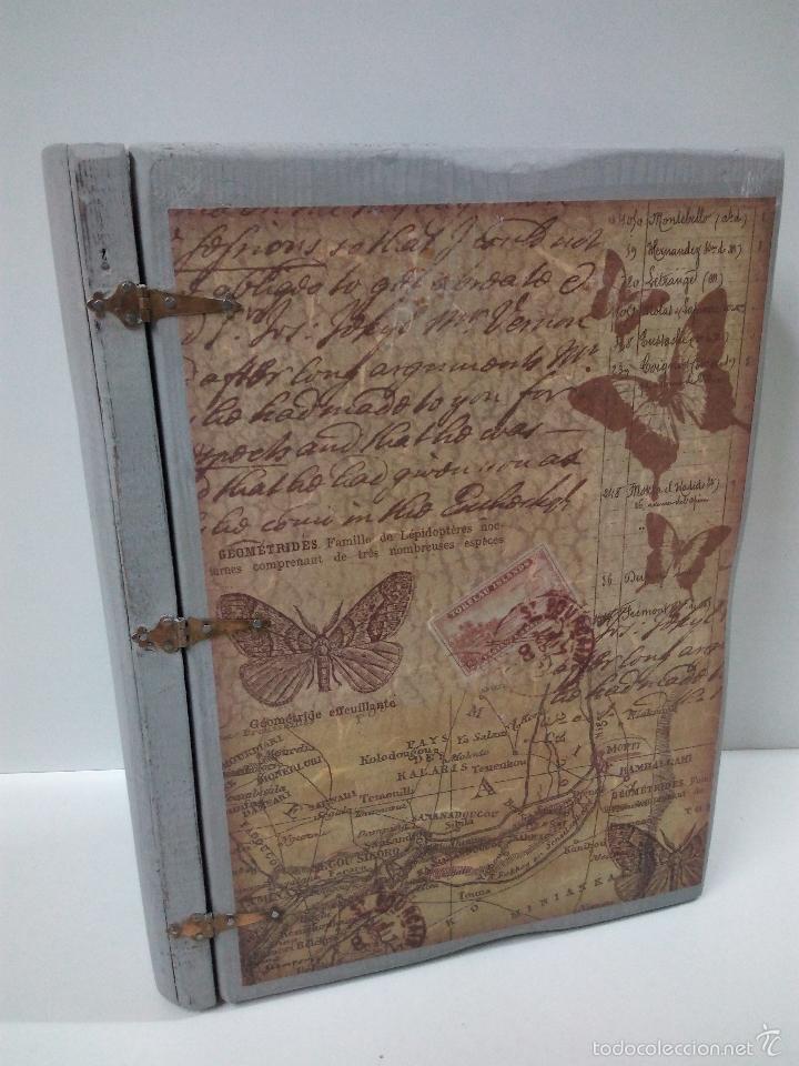 Vintage: CAJA CON FORMA DE LIBRO PARA COLGAR LAS LLAVES - Foto 7