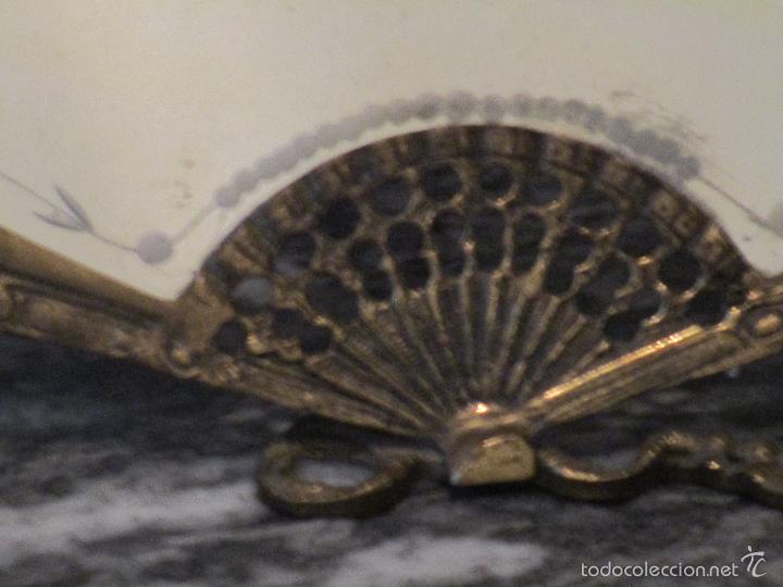 Vintage: ESPEJO DE BRONCE CON FORMA DE ABANICO - Foto 5
