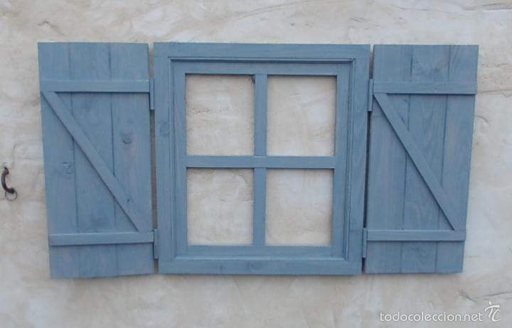 ventana con contraventanas oscura con postigos ,,, ven365  Ventanas de  madera rusticas, Postigos de madera, Ventanas de madera