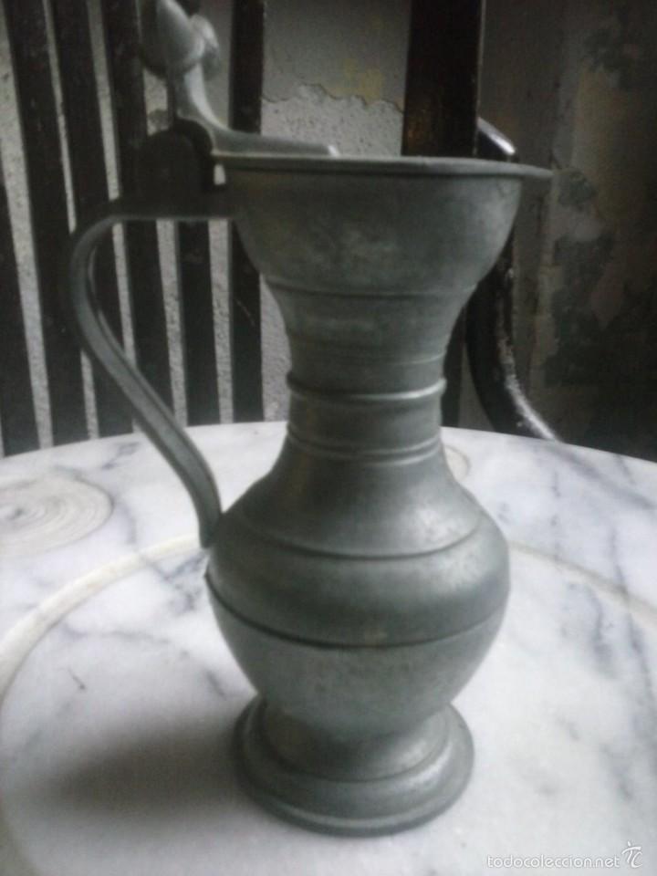 Vintage: Jarra de esta&ntilde;o , bellotas . - Foto 1