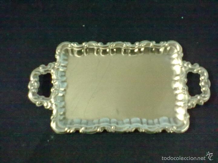 Vintage: BANDEJA TARJETERO HIERRO PLATEADO - Foto 1