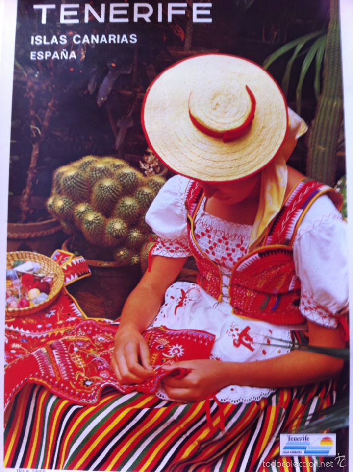 Vintage: P&oacute;ster Tenerife a&ntilde;os 80 - Foto 1