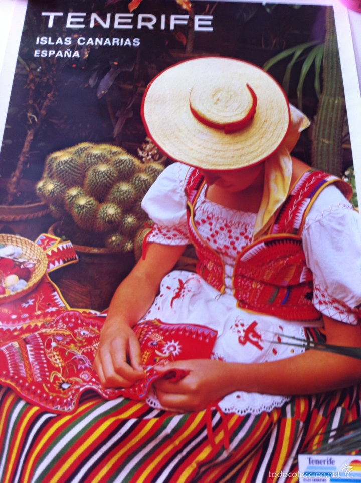 Vintage: P&oacute;ster Tenerife a&ntilde;os 80 - Foto 2