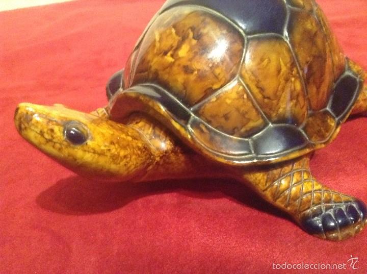 Vintage: TORTUGA PRECIOSA 24 CM LARGO