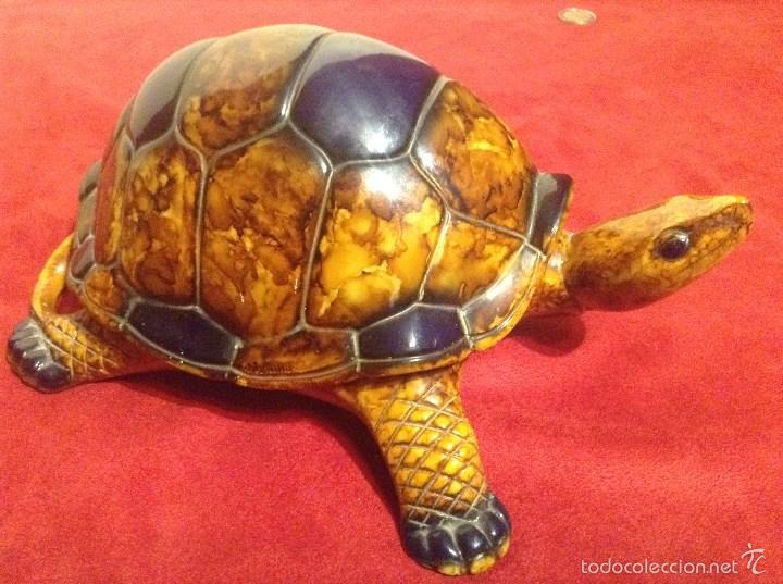 Vintage: TORTUGA PRECIOSA 24 CM LARGO - Foto 2