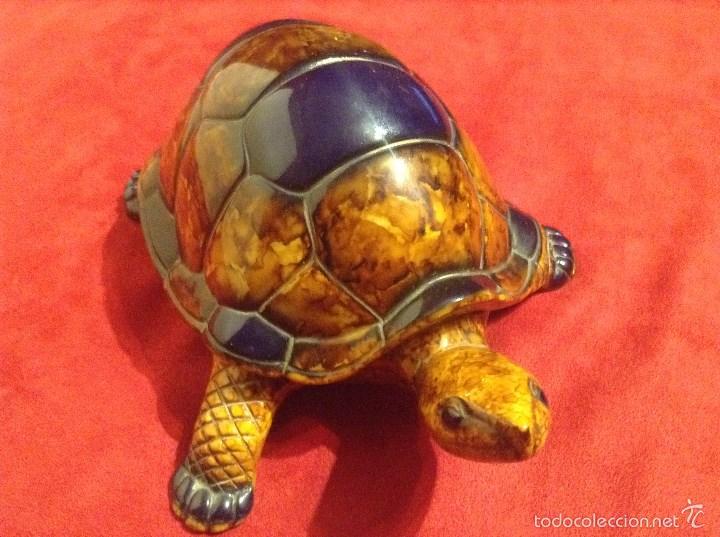 Vintage: TORTUGA PRECIOSA 24 CM LARGO - Foto 3