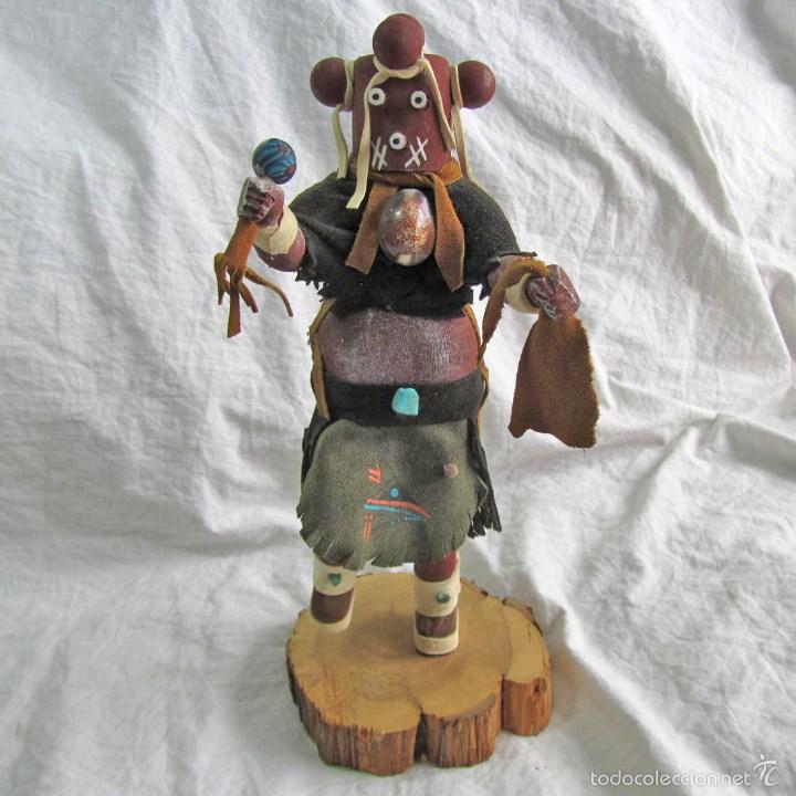 Vintage: Figura de cham&aacute;n base de madera firmada - Foto 1