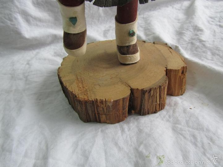 Vintage: Figura de cham&aacute;n base de madera firmada - Foto 6