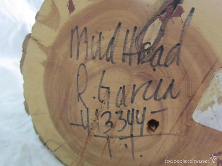 Vintage: Figura de cham&aacute;n base de madera firmada - Foto 12