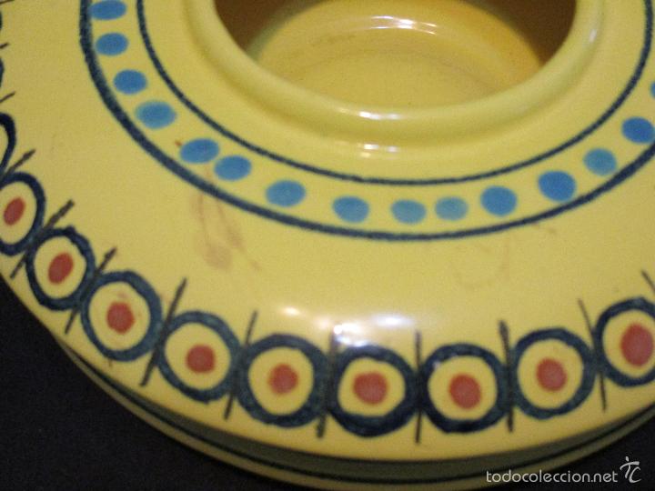Vintage: CENTRO DE DECORACION DE CERAMICA DE MANISES - Foto 4