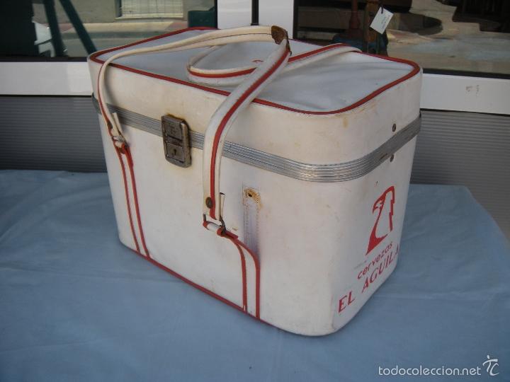 Vintage: NEVERA CERVEZA EL AGUILA, RETRO. - Foto 7