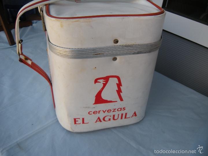 Vintage: NEVERA CERVEZA EL AGUILA, RETRO. - Foto 8