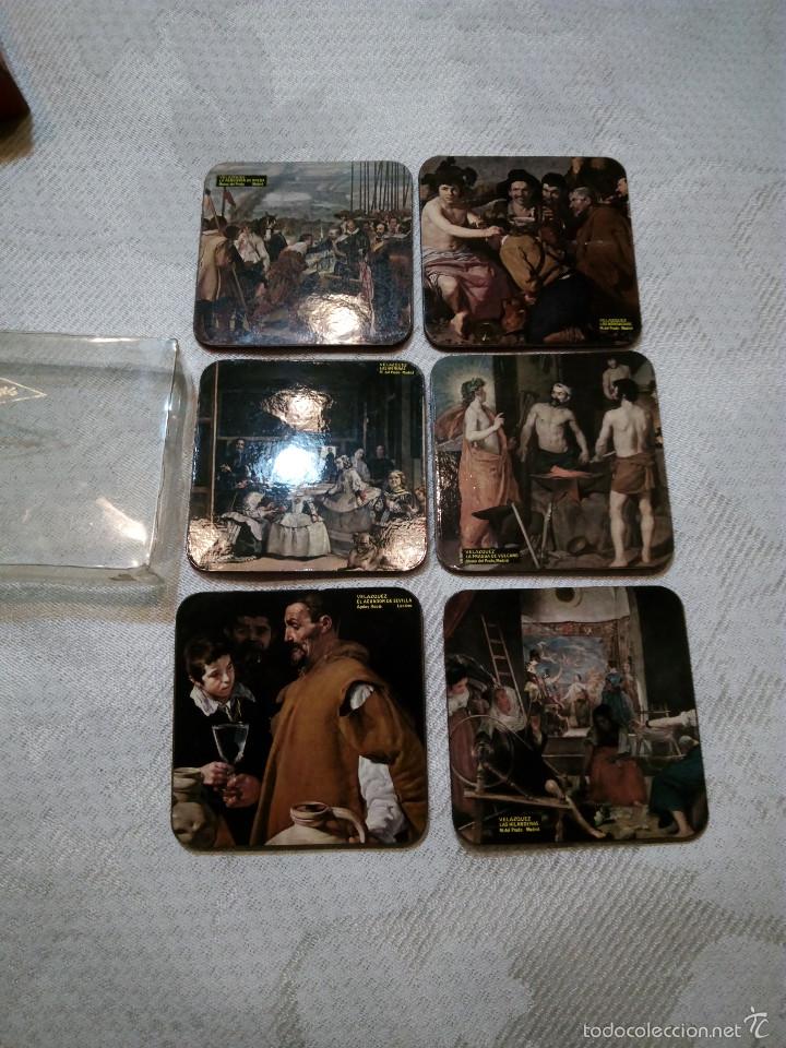 Vintage: JUEGO DE POSAVASOS CON CUADROS FAMOSOS DE VELAZQUEZ FINALES A&Ntilde;OS 60 - CORTE INGL&Eacute;S