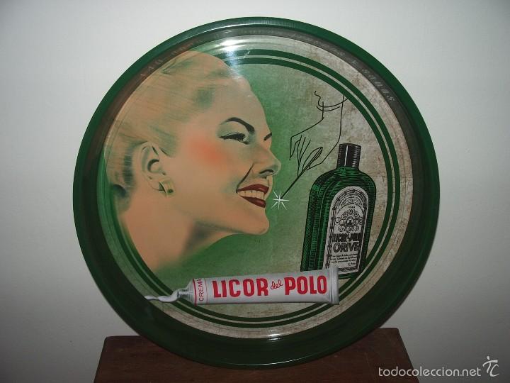 Vintage: BANDEJA Publicidad:  Licor del Polo