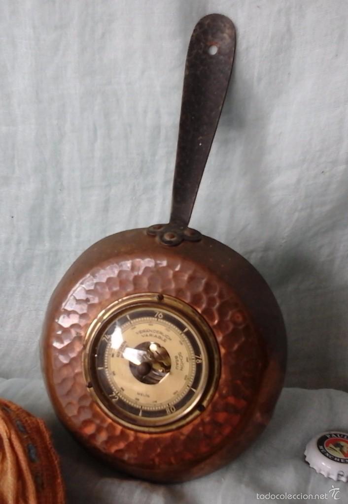 Vintage: BAR&Oacute;METRO SART&Eacute;N. MINI BAR&Oacute;METRO. EN COBRE. - Foto 1