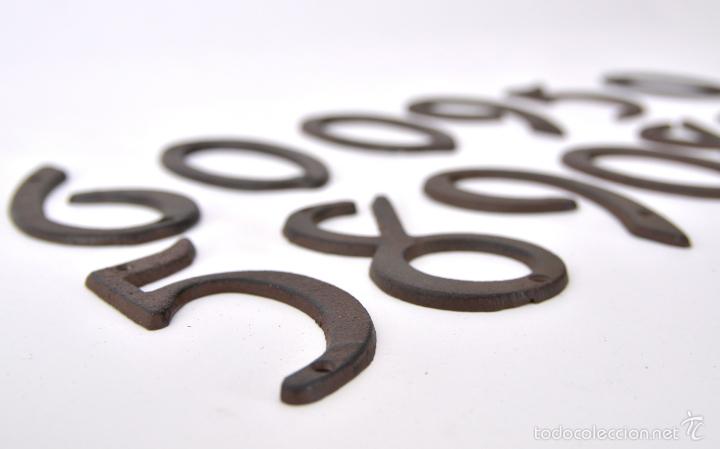Vintage: NUMEROS DECORACION DE HIERRO - PUERTAS LETREROS CASAS METALICO