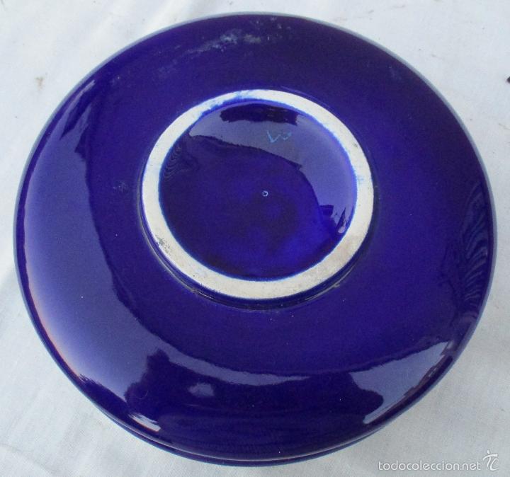 Vintage: CENTRO DE DECORACION, DE CERAMICA DE MANISES - Foto 4