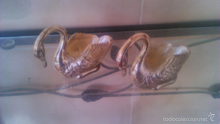 Vintage: Lote de 2 cisnes de silver plated.italy - Foto 1