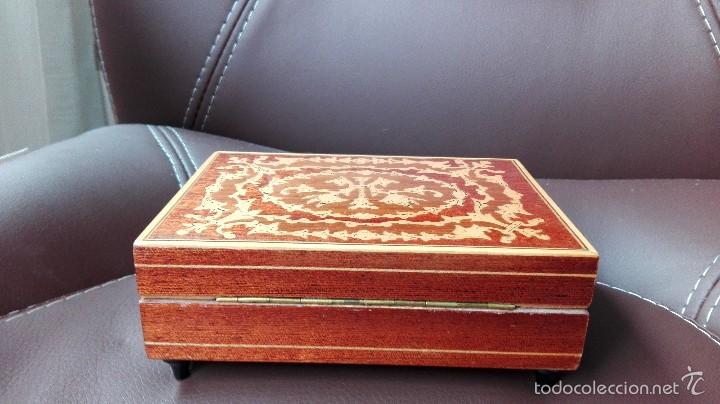Vintage: CAJA MUSICA DE MARQUETERIA - Foto 2