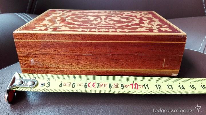 Vintage: CAJA MUSICA DE MARQUETERIA - Foto 3