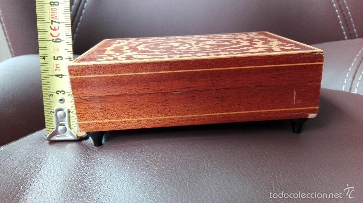 Vintage: CAJA MUSICA DE MARQUETERIA - Foto 4