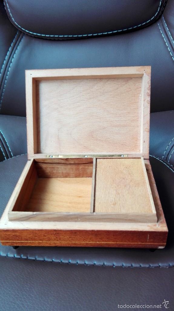 Vintage: CAJA MUSICA DE MARQUETERIA - Foto 5